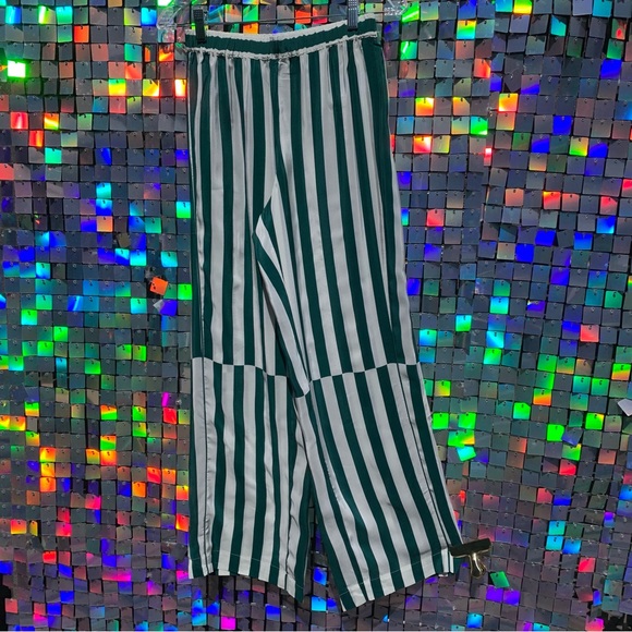 NWT All Year around (AYR) The Flow State Pant in Glass Green Regatta Stripe. - Picture 13 of 13